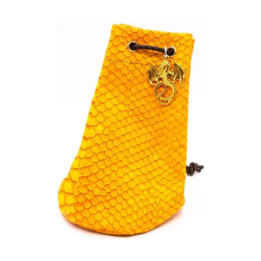 

Средняя сумка для игральных костей из драконьей шкуры — желтая, Dice Bags & Accessories (Shop in the Back)