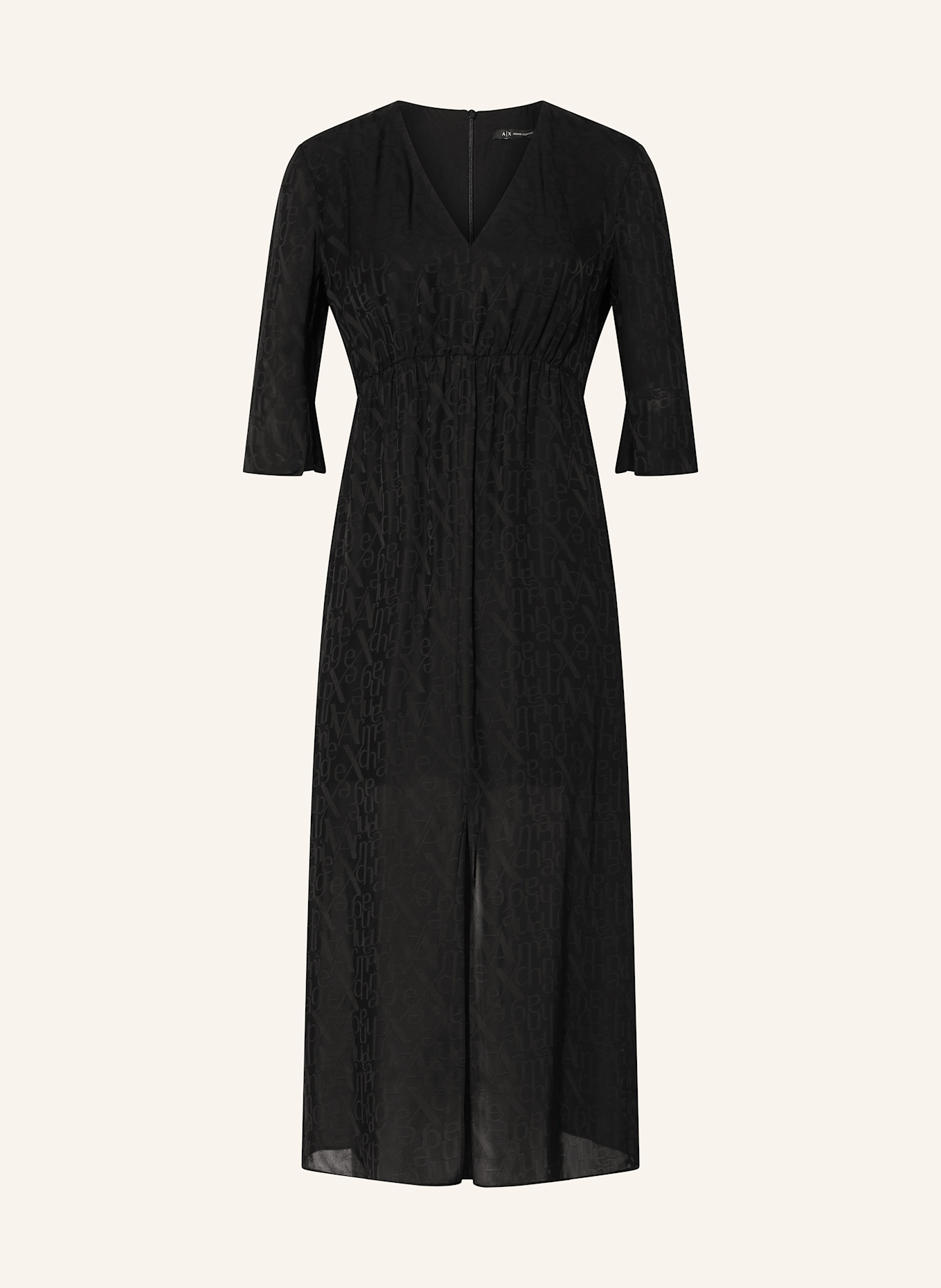 

Платье с рукавами 3/4 Armani Exchange, черный