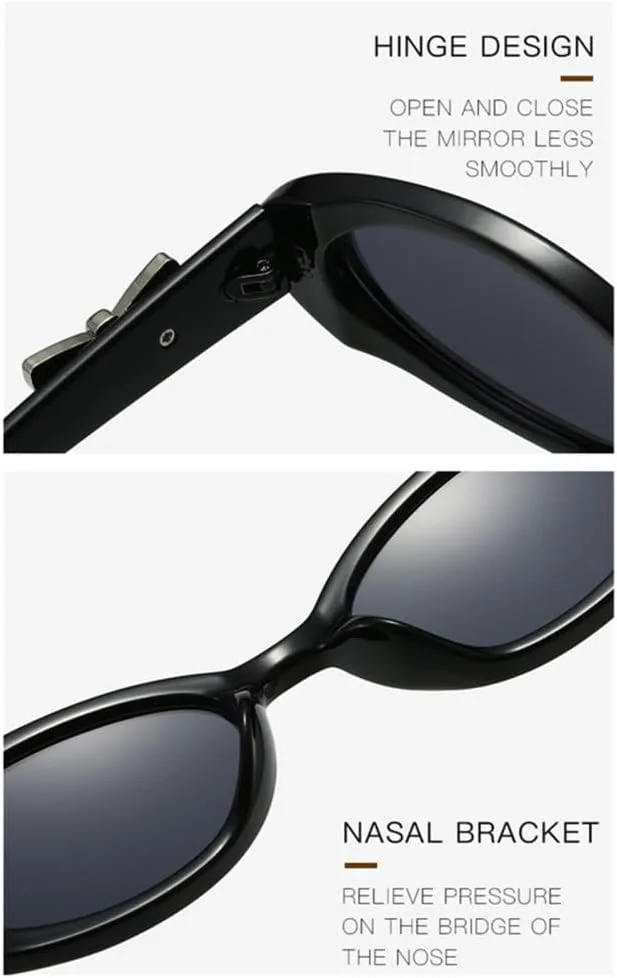 

Солнцезащитные очки в стиле ретро с овальной оправой для женщин, маленькая овальная оправа, очки для активного отдыха с защитой от УФ-излучения UV400 LXLHWN, 2