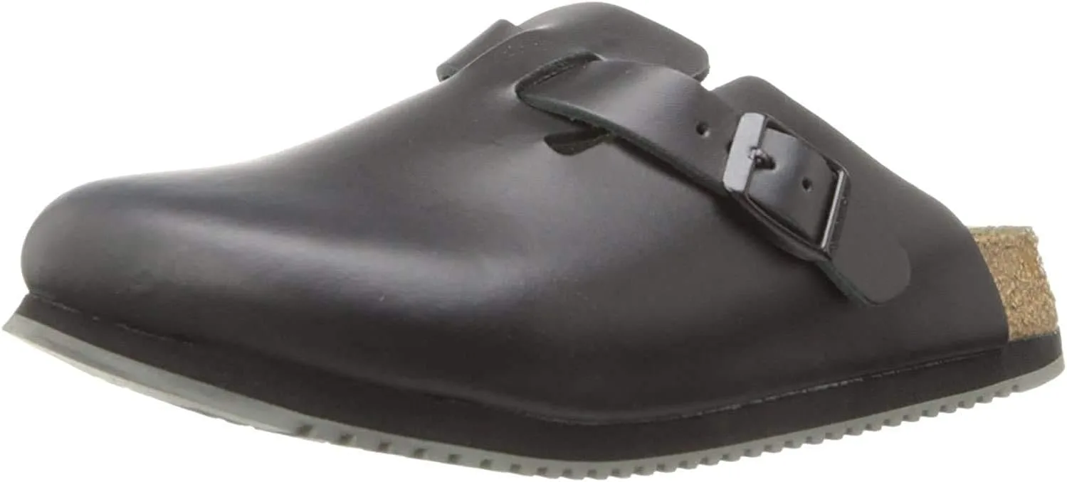 Классические сандалии Birkenstock Boston, унисекс, для взрослых, черный