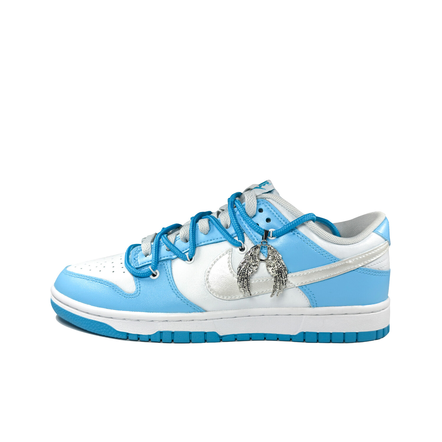 

Кроссовки Nike Dunk Skateboarding Shoes Men Low-top Blue/white/silver, голубой, Синий, Кроссовки Nike Dunk Skateboarding Shoes Men Low-top Blue/white/silver, голубой