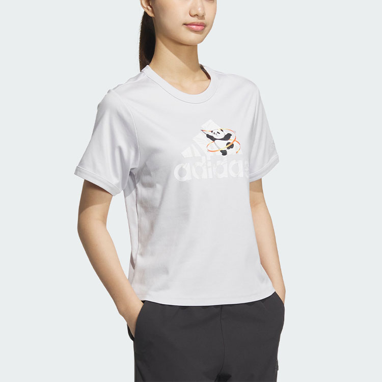 Футболка женская Symbol серый Adidas — фото 3