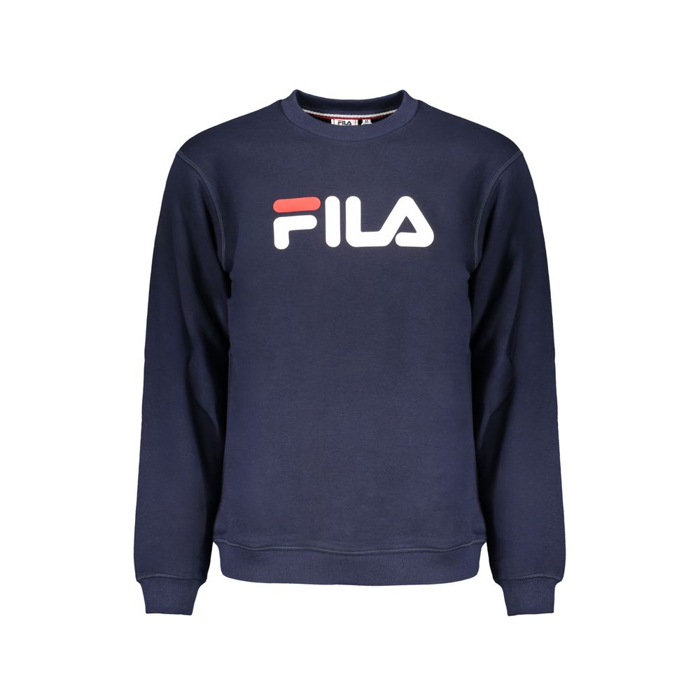 

Синий хлопковый свитер Fila