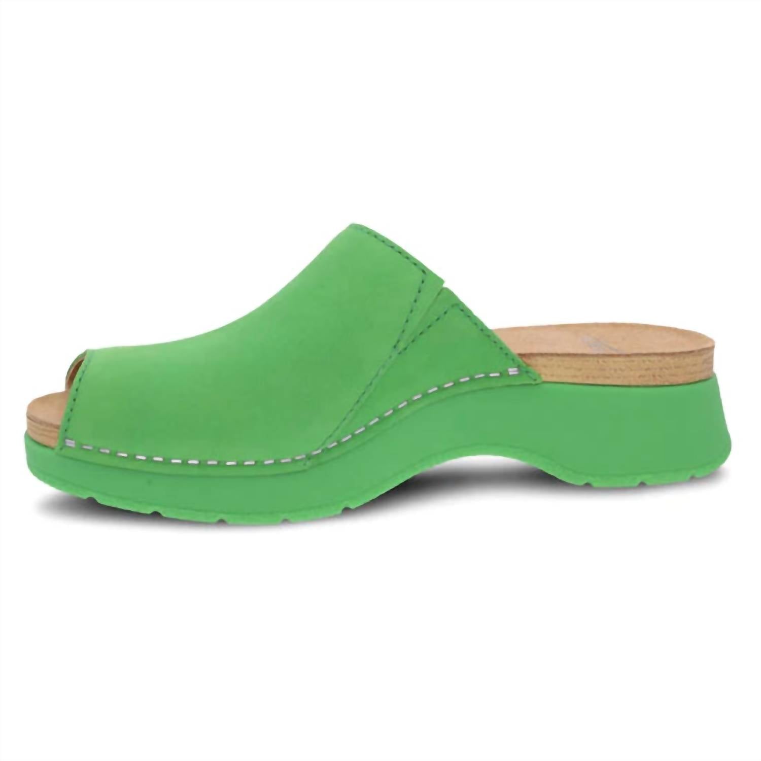 Женские мюли Ravyn Peep Toe цвета лайм dansko, цвет lime — фото 2