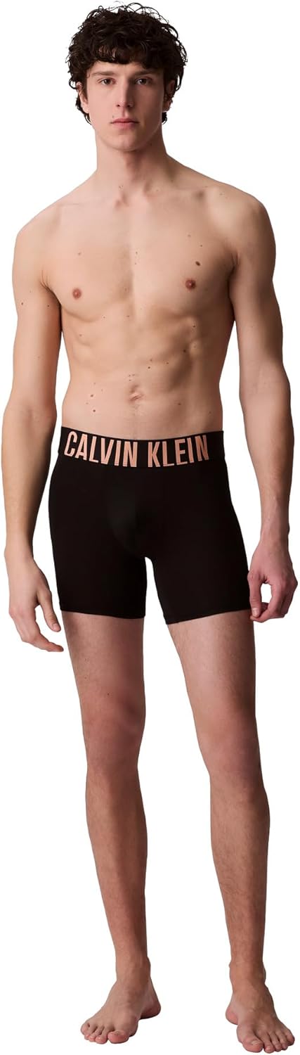 Комплект из 3 трусов-боксеров Calvin Klein Men Intense Power, Black Bodies W/ Papaya Punch, White, Moonlight Jade Logos — фото 4