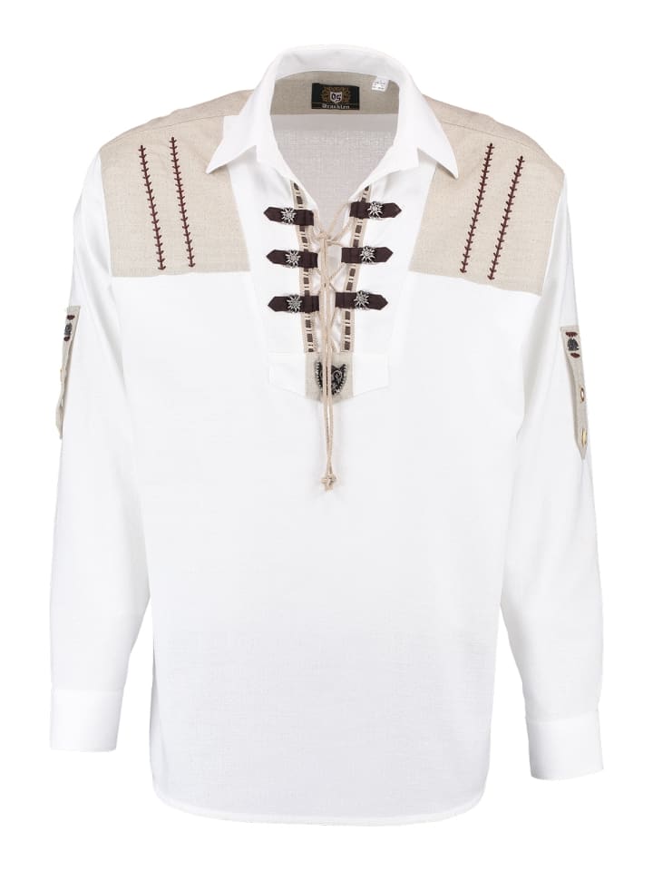 

Традиционная рубашка 120011-1011 белого цвета OS-Trachten