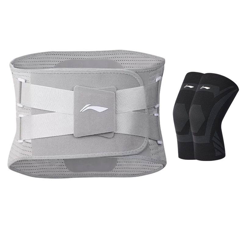 

Бандаж для спины polyester, nylon фитнес, бег взрослые защитный LINING, серый