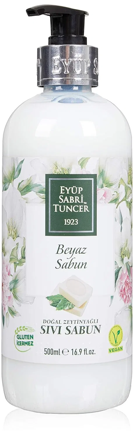 Жидкое мыло EyabiSabri Tuncer с натуральным оливковым маслом и ароматом белого мыла Eyüp Sabri Tuncer
