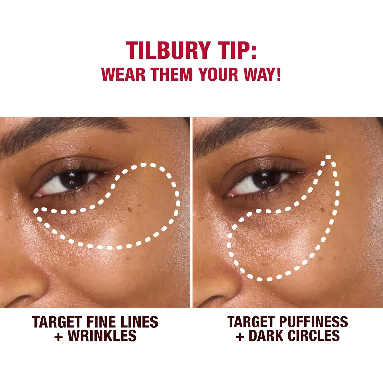 Патчи для глаз Charlotte Tilbury Hollywood Skin Secrets с гидрогелем для сияния и уменьшения отеков и темных кругов 1 шт. (60 шт.), red — фото 4