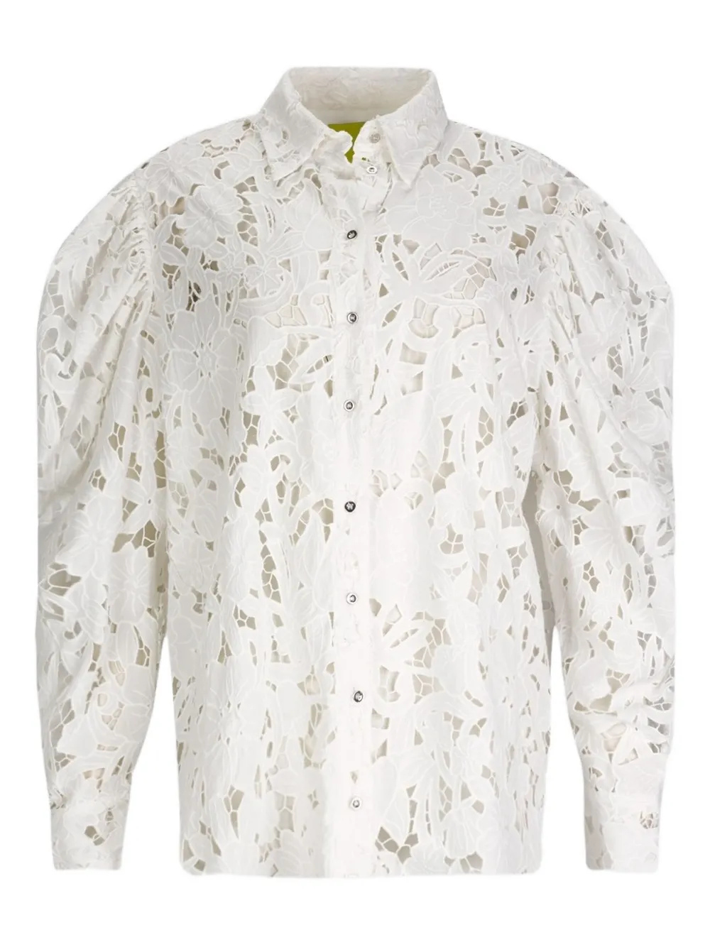 

Рубашка с вышивкой и пышными рукавами Marques'Almeida, белый