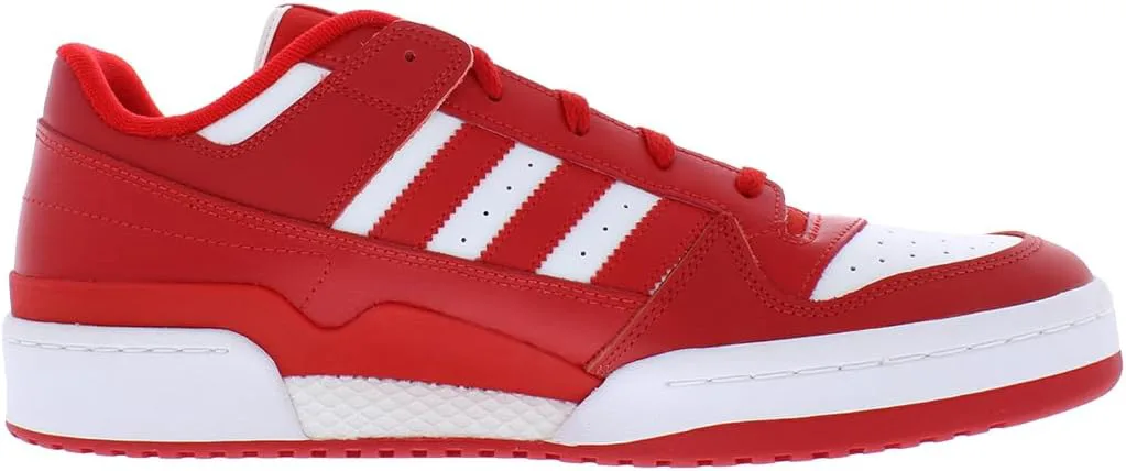 Мужские кроссовки Adidas Forum Low, белый/красный — фото 2