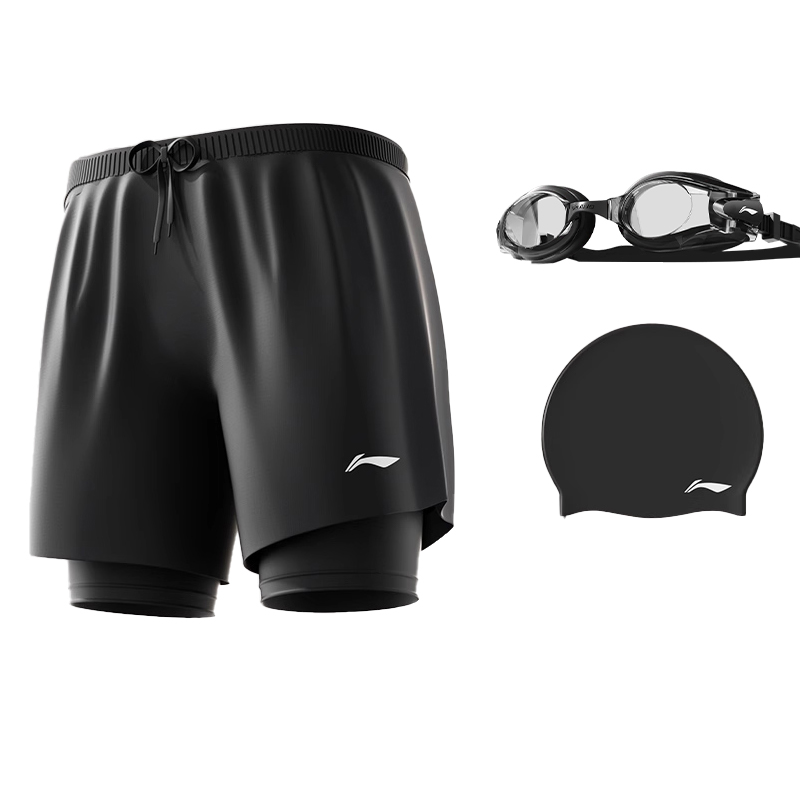 

LiNing Комплект для плавания из полиэстера для мужчин на отдых у моря Li-Ning, 871[three-piece set]