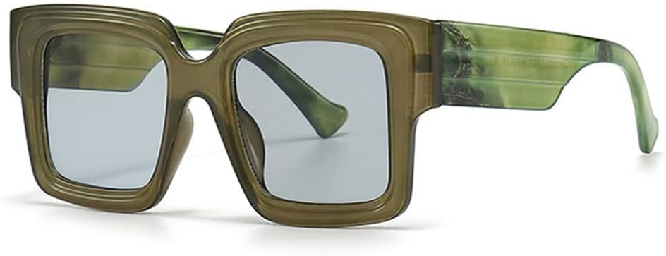 

Солнцезащитные очки UV400 – увеличенного размера, конфетного цвета, прозрачные, светло-серые, с широкими дужками, подходят для женщин и мужчин, для бега и занятий спортом на открытом воздухе UYPTK, Olive Green Grey