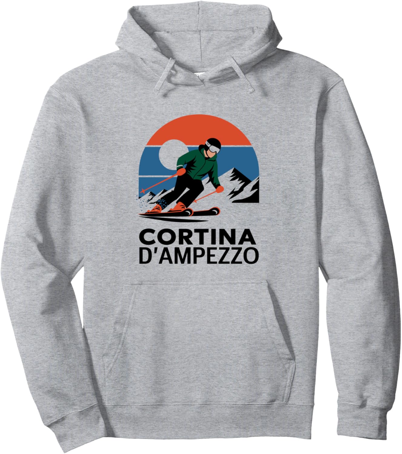 

Худи Cortina d'Ampezzo Winter Sports Italian Design, серый
