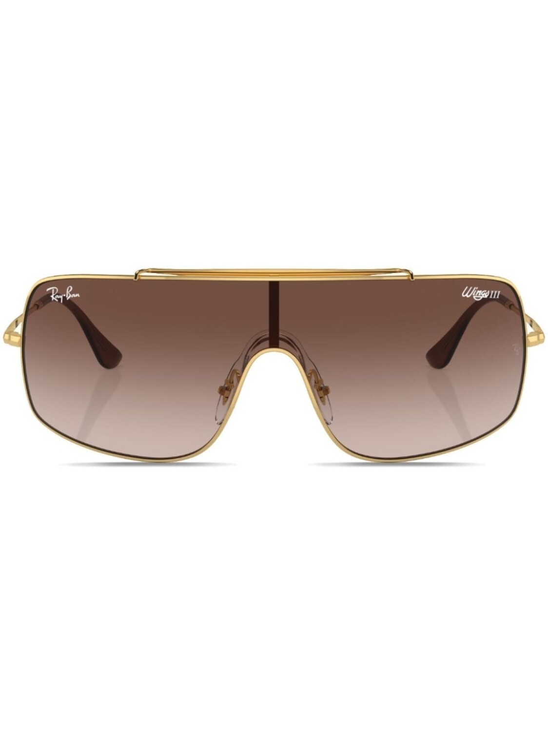 

Солнцезащитные очки в квадратной оправе Ray-Ban, золотой