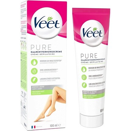 

Крем для депиляции Pure для сухой кожи тела и ног 100мл, Veet