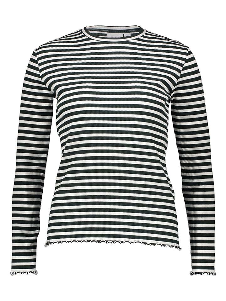 

Лонгслив Vila Longsleeve, черный/белый