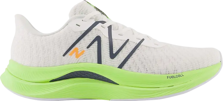 

Кроссовки FuelCell Propel v4 'White Bleached Lime Glow', белый