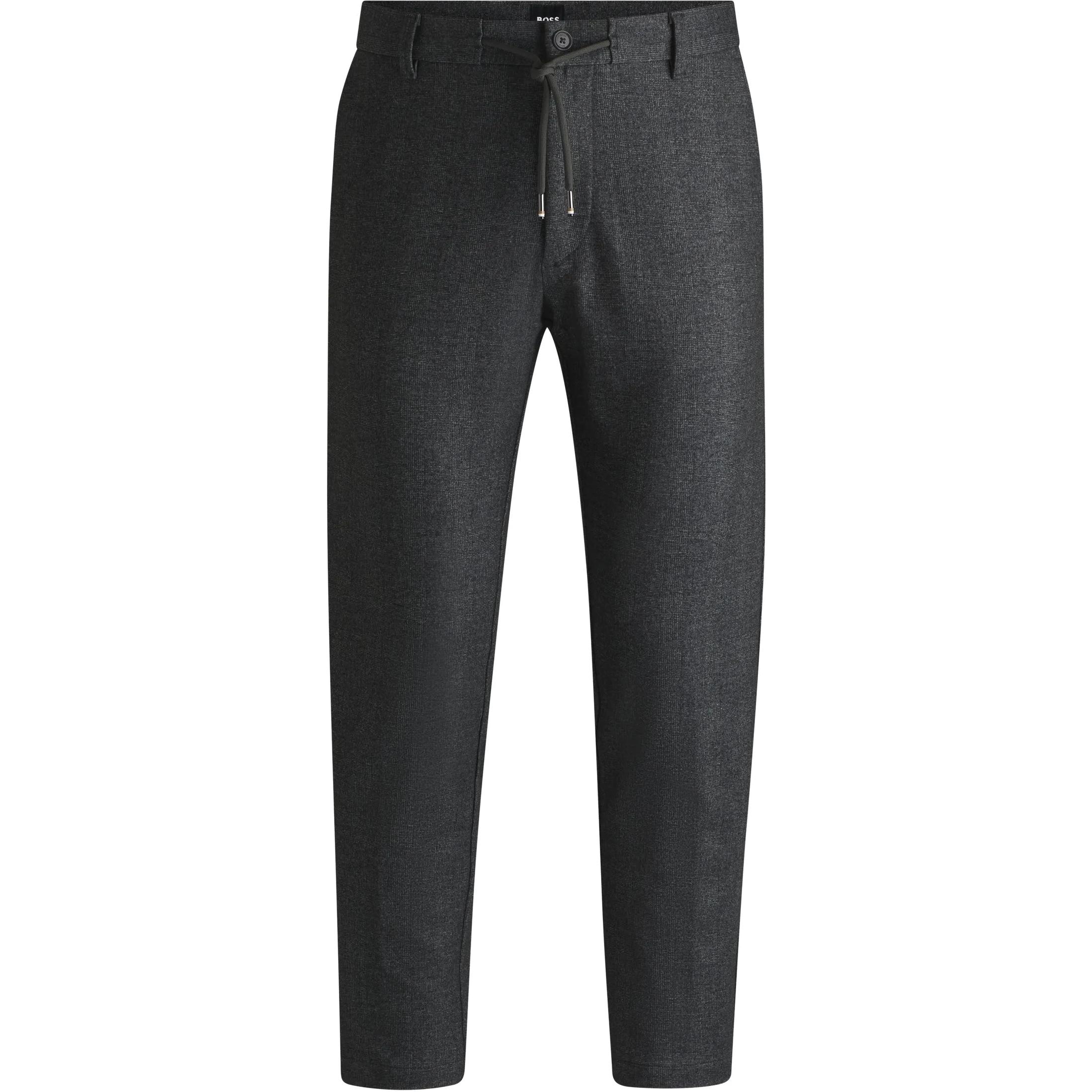 

Брюки Boss с зауженным кроем укороченные HUGO BOSS, серый