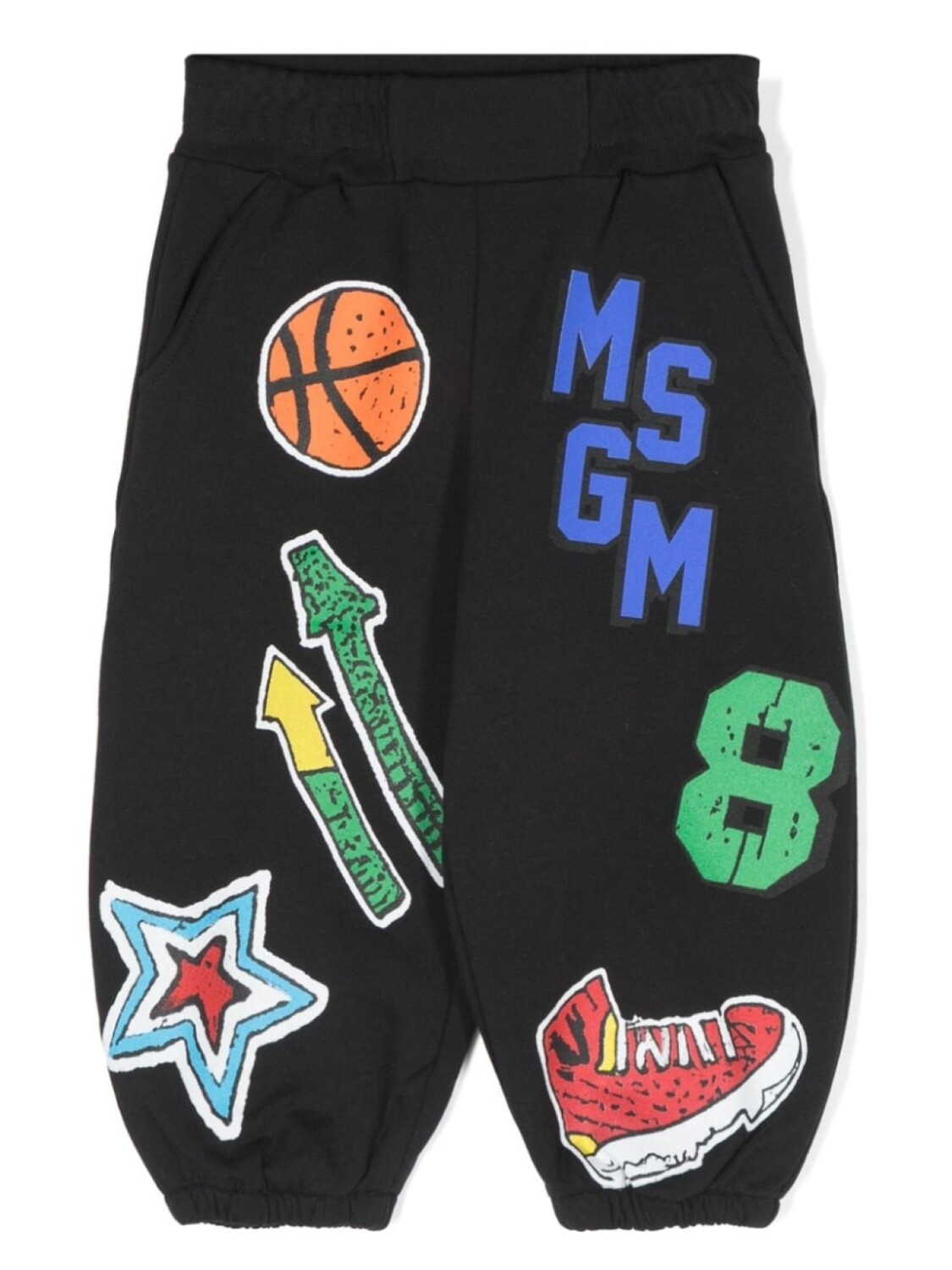 

MSGM Kids спортивные брюки с логотипом, черный