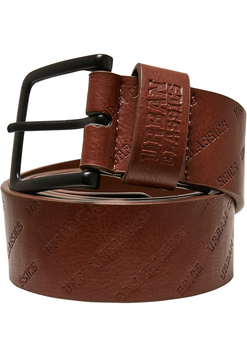 

Поясной ремень URBAN CLASSICS " Urban Classics Unisex Allover Logo Belt", цвет Cognac