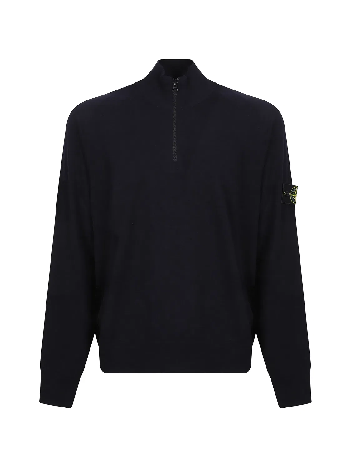 Эластичный шерстяной джемпер 5100008 RWS Stone Island, синий