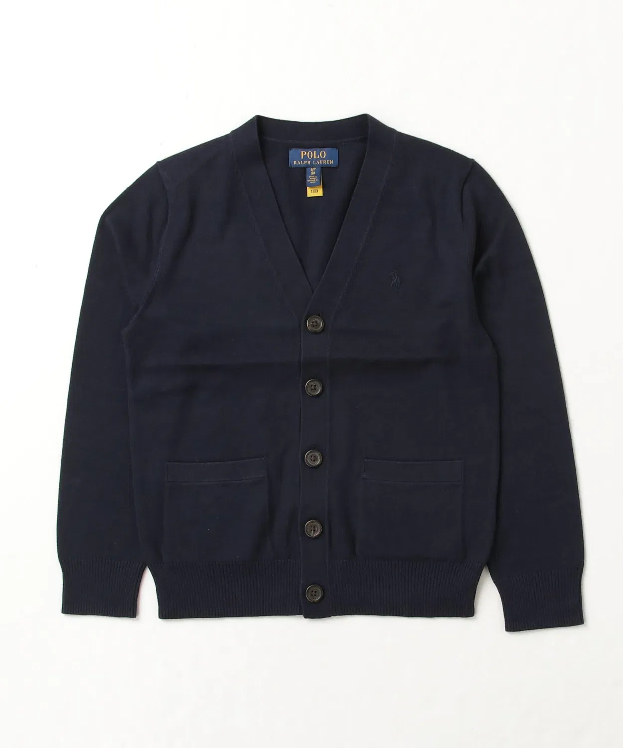 Детский хлопковый кардиган с длинным рукавомPOLO RALPH LAUREN CHILDRENSWEAR, Navy — фото 3