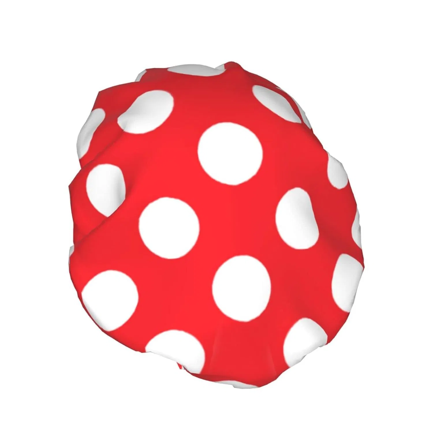 Шапочка для душа Double Layer Waterproof PanaRL, Red and White Polka Dot — фото 2