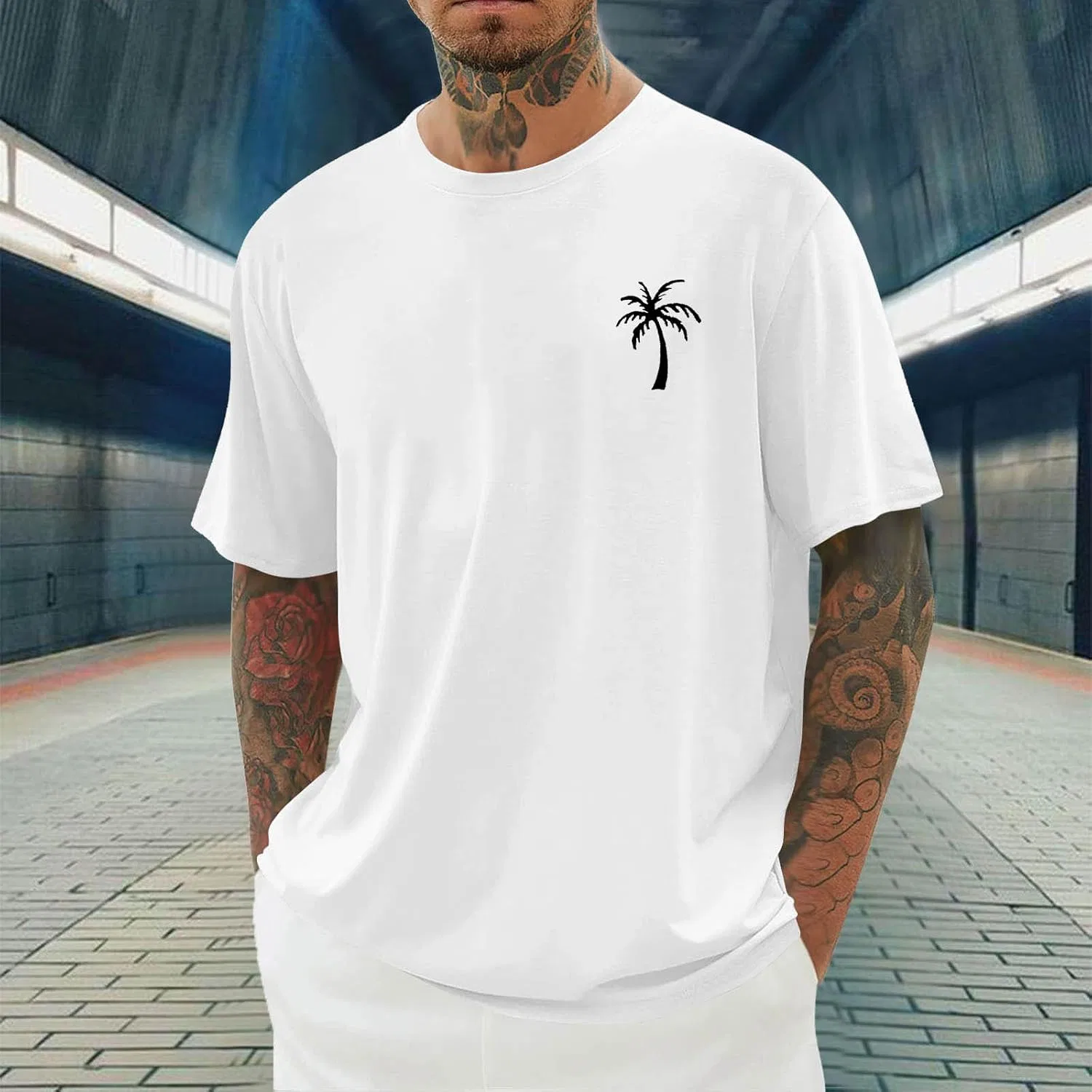 Мужская футболка с круглым вырезом Athletic Quick Dry, White — фото 2