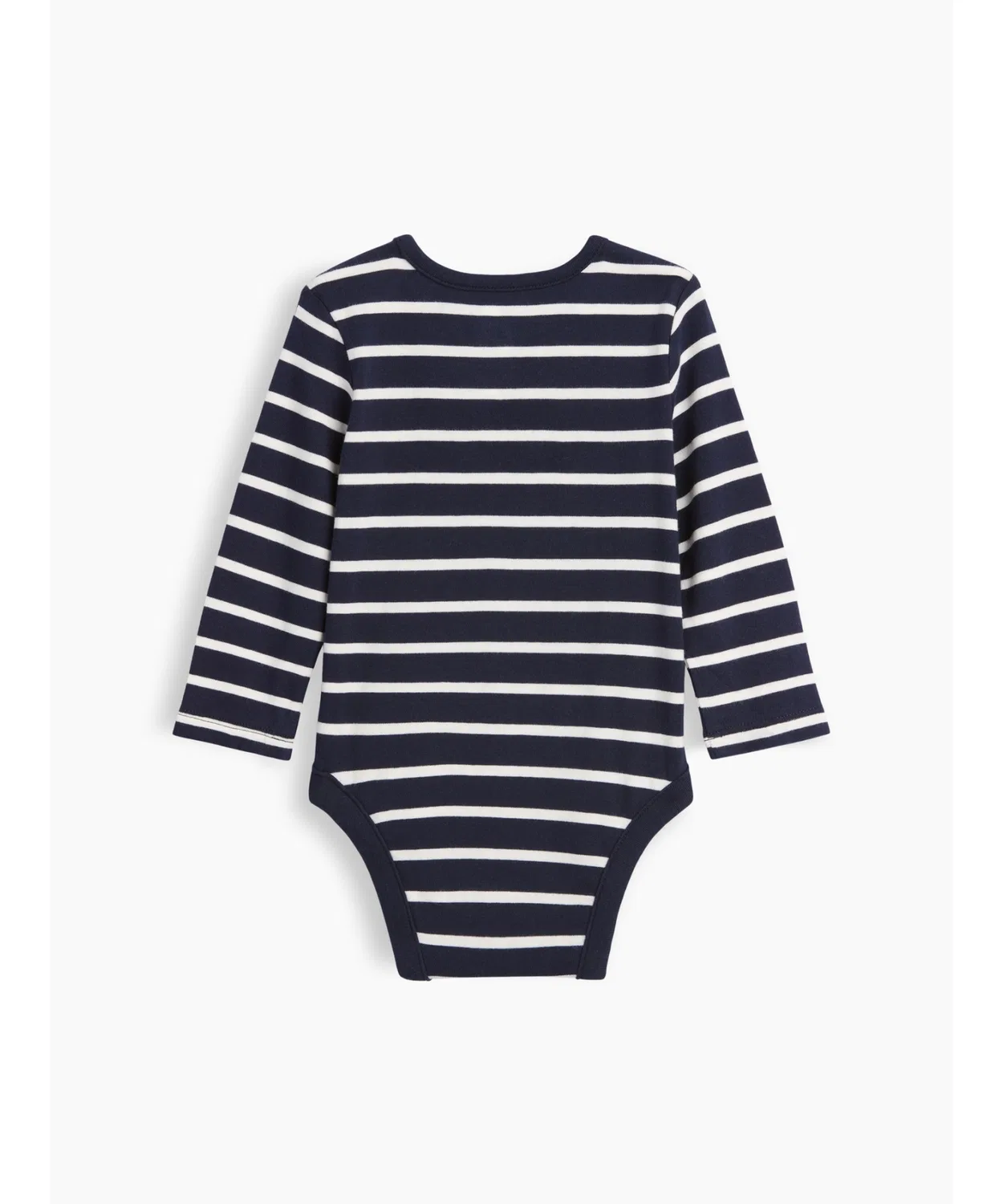 Детский боди-комбинезон с длинным рукавом с принтом GAP, White/Navy — фото 2