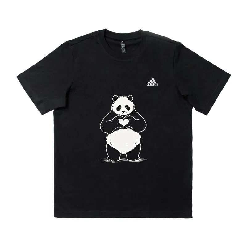 Унисекс футболка с круглым вырезом Adidas, Black