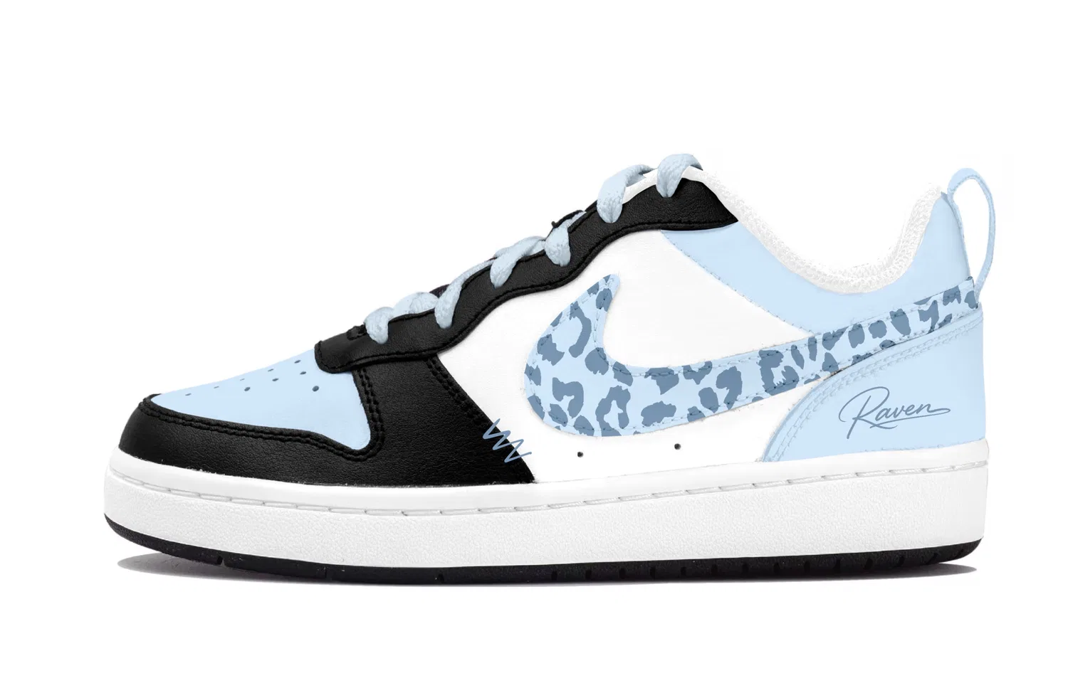 Детские скейтбордические кроссовки Nike Court Borough, Black Blue
