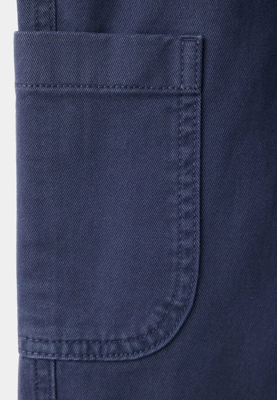 Детский - штаны Mango Kids, Navy — фото 3