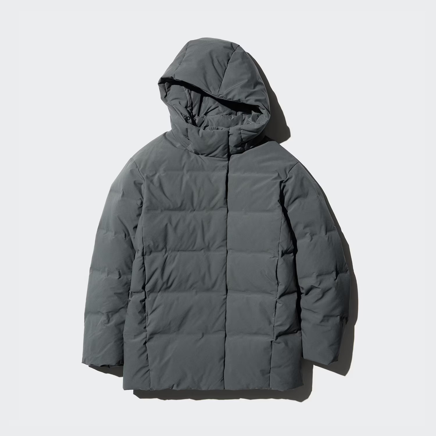 

Пуховик Uniqlo с капюшоном, 55 зеленый