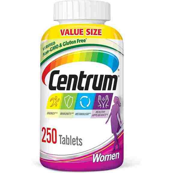 

Мультивитамины Centrum Multivitamin Women с фруктовым вкусом, 250 таблеток