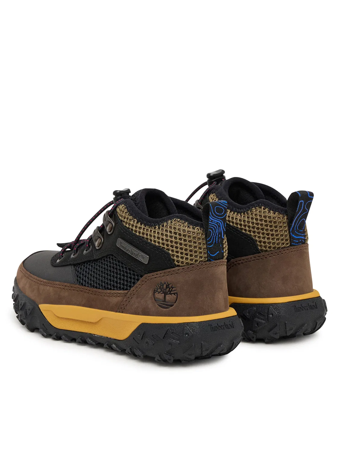Ботинки на шнуровке для мальчика Motion Mid Bungee Trainer Timberland, черный — фото 3