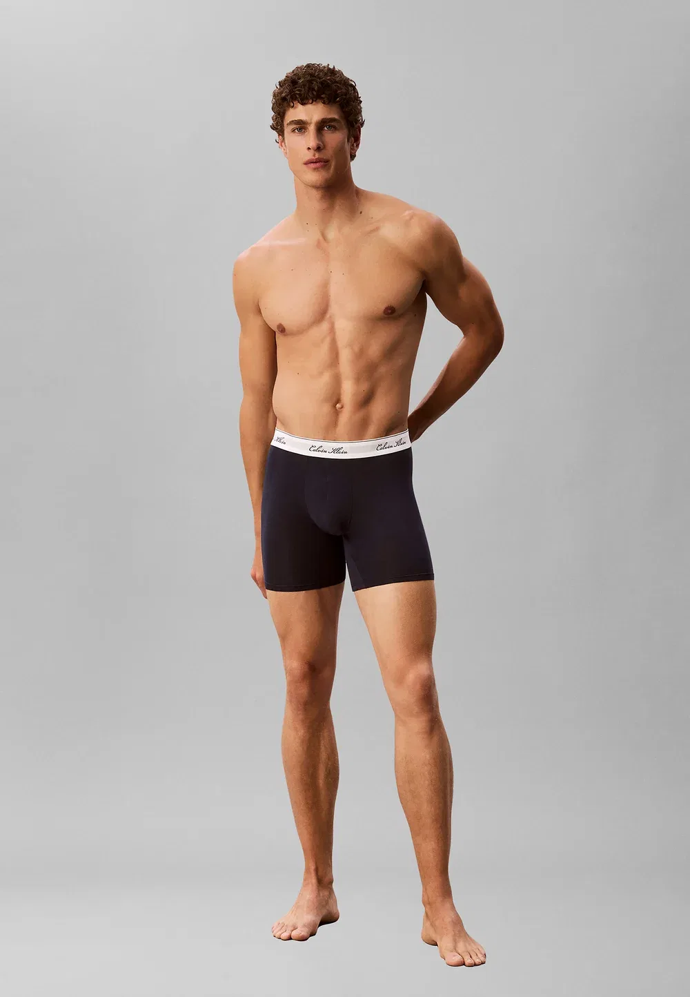 3 шт. - трусы Calvin Klein, Black Grey Heather Dark