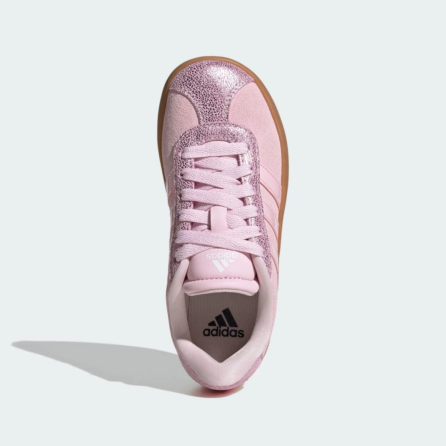Детские кроссовки с закрытым носком VL Court 3.0 Adidas, Altrosa Braun — фото 2