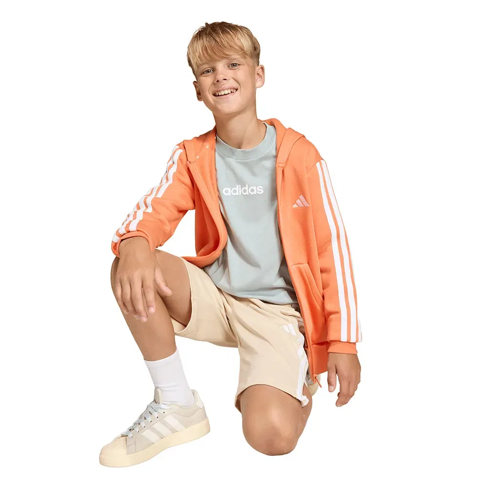 Толстовка на молнии Adidas Essentials Adidas, оранжевый — фото 4