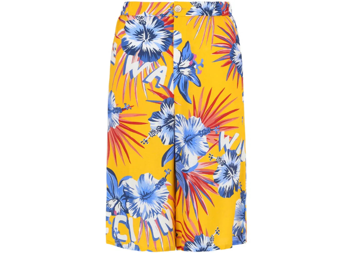 Женские шорты с принтом Wild Flower Gucci, Yellow