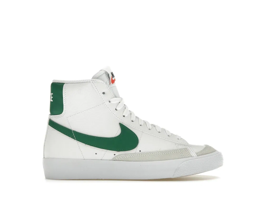 Детские кроссовки с высоким верхом Nike Blazer Mid 77 Nike, White/Pine Green/Black