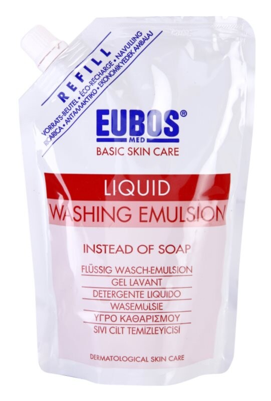 

Заливка моющей эмульсией Eubos Basic Skin Care Red