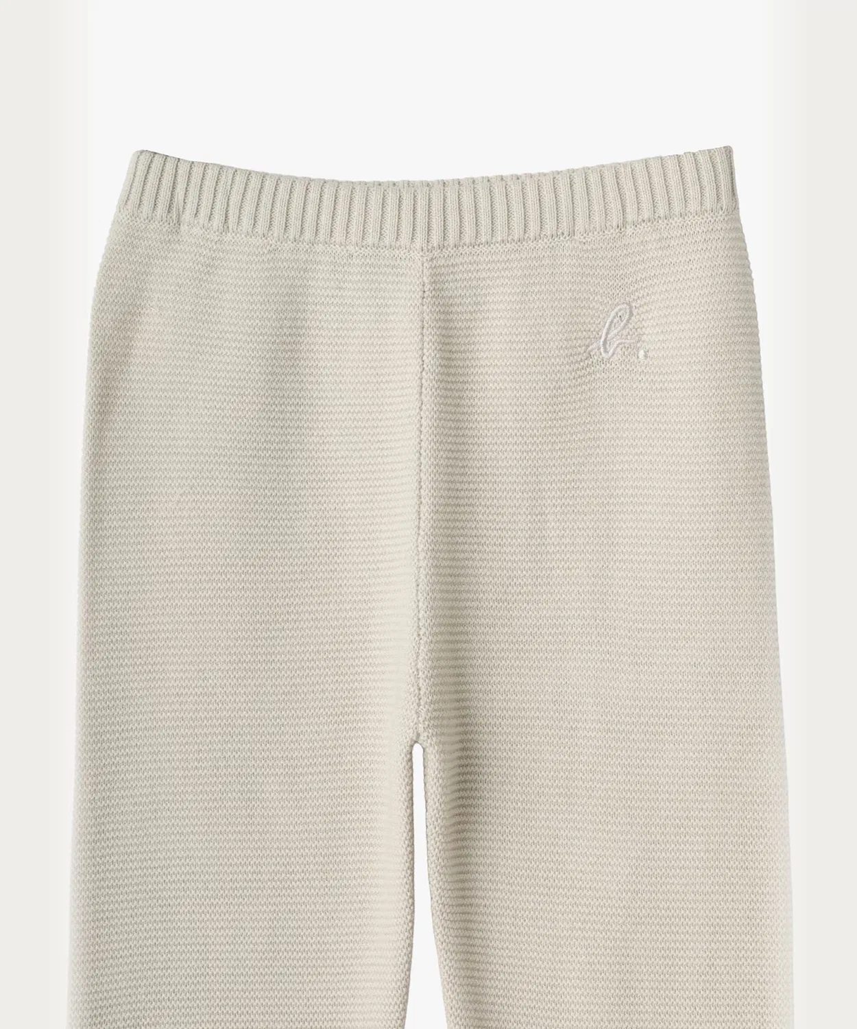 Детские брюки полной длины с логотипом b. Cotton Full Length Pants, agnes b., Серый — фото 3