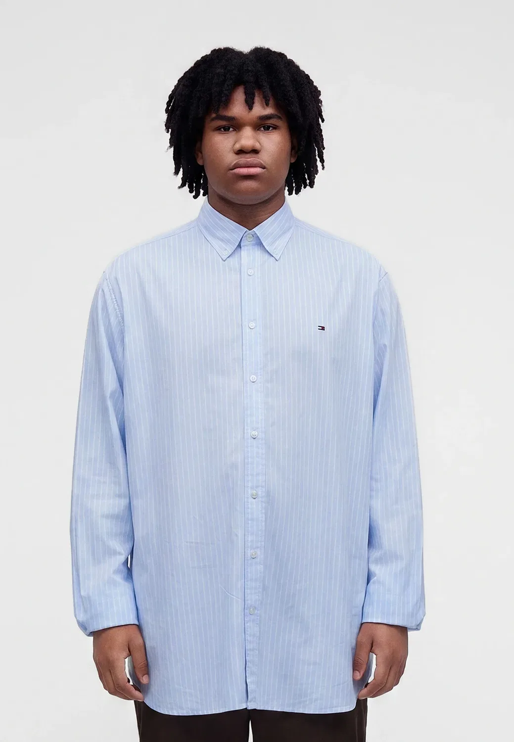Основная линия роста волос - рубашка Tommy Hilfiger, Sweet Blue