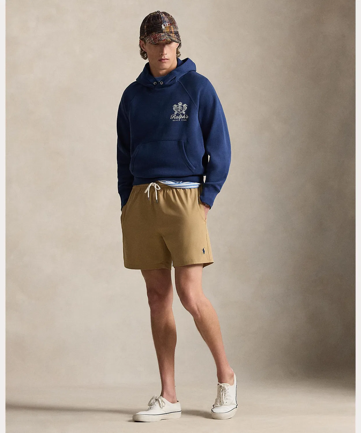 Мужские плавки классические с принтом, модель 5.75" Traveler POLO RALPH LAUREN, Brown