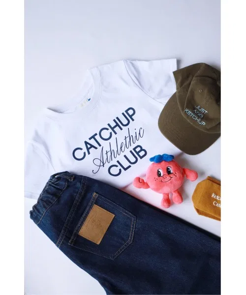 Детская футболка с принтом CATCHUP Athlethic CLUB Catchup, Белый — фото 3