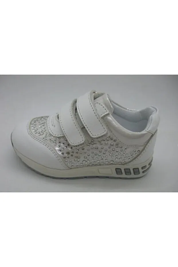 Детские туфли для девочек с принтом Toddler, White