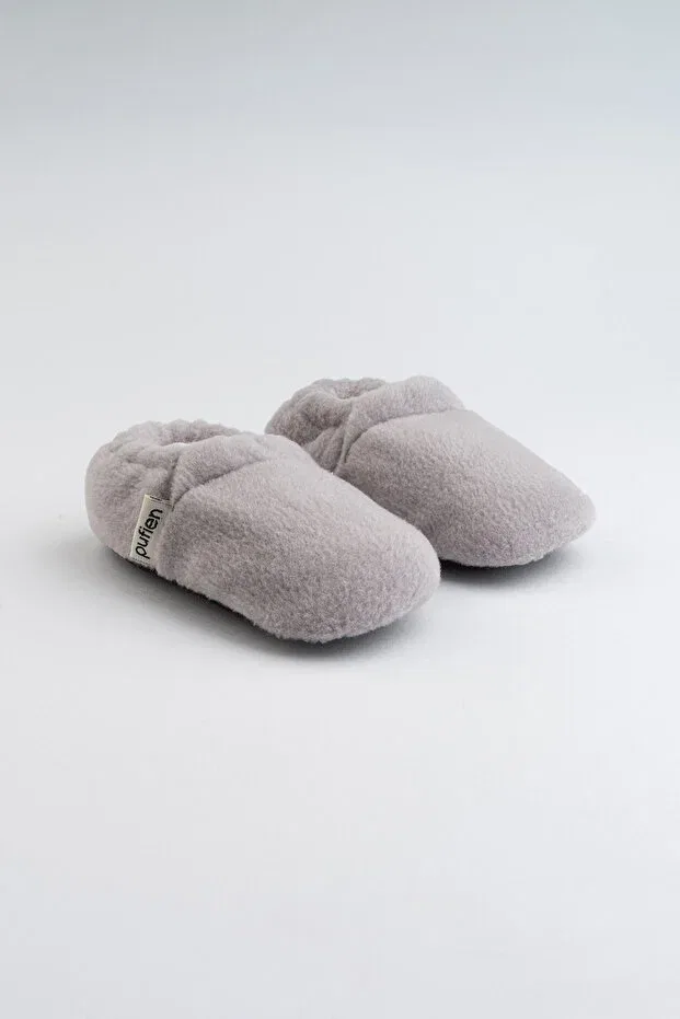 Детские пинетки для новорожденных с хлопковым подкладом Pufien, Gray