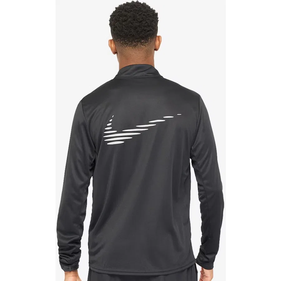 Спортивная куртка с длинным рукавом и полузамком Dri-Fit Pacer Flash Hz Nike, Антрацитовый
