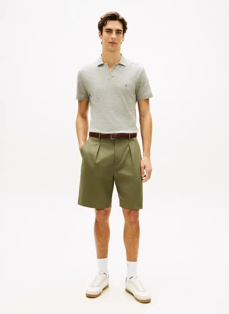 Поло с фактурным узором Regular fit Tommy Hilfiger, темно-артишоковый — фото 4
